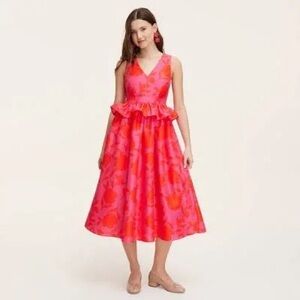 Kate Spade Pink Floral Midi Dress